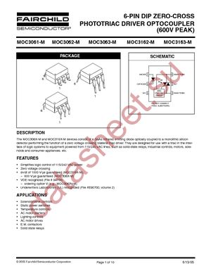 MOC3061FR2M datasheet  